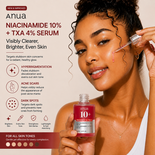 Anua Niacinamide 10% + TXA 4% Dark Spot Correcting Serum.